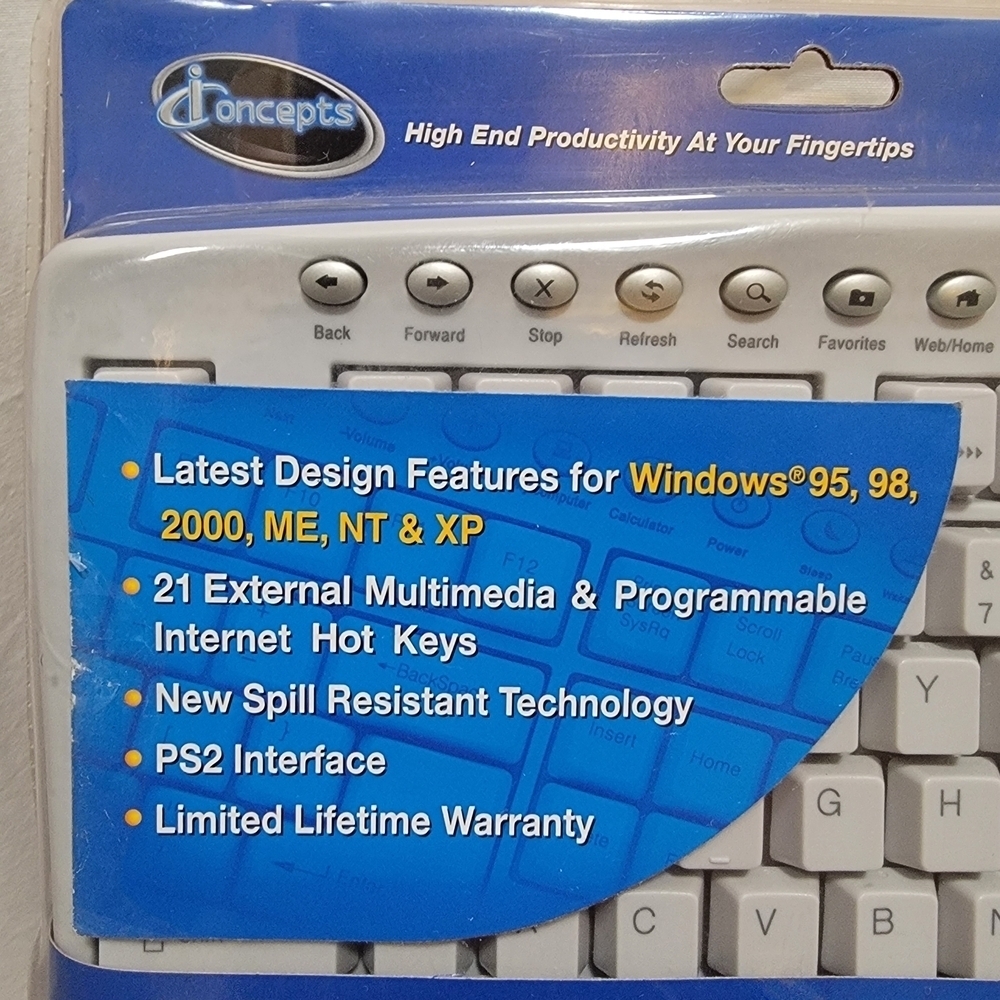Direct Access Internet Multimedia Keyboard - White - Picture 2 of 6